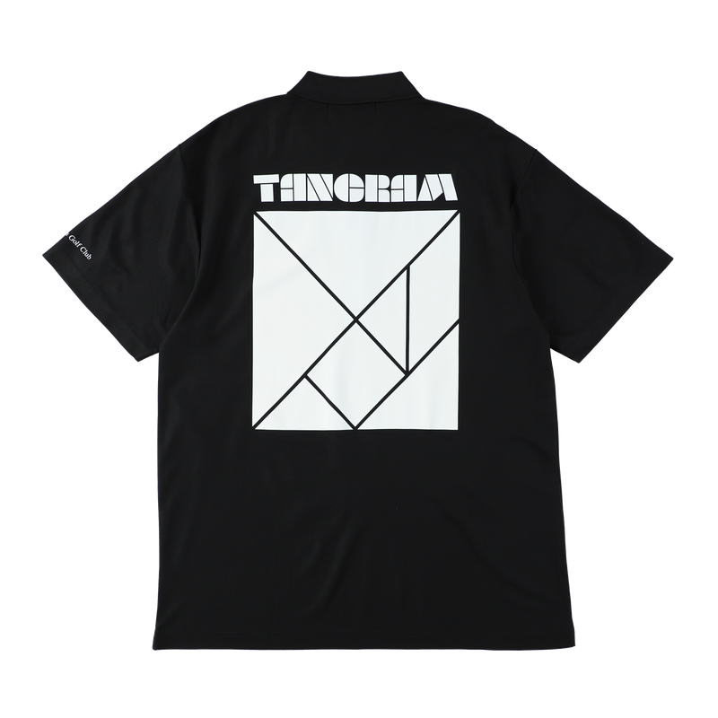 BASIC PUZZLE LOGO POLO SHIRTS BLACK TGS-MPL97