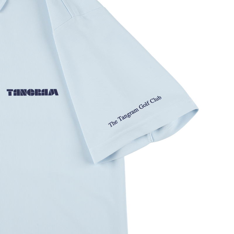 BASIC PUZZLE LOGO POLO SHIRTS LIGHT BLUE TGS-MPL97 – TANGRAM