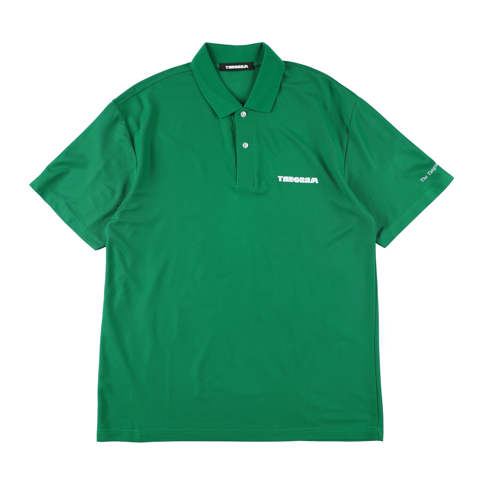 BASIC PUZZLE LOGO POLO SHIRTS GREEN TGS-MPL97 – TANGRAM