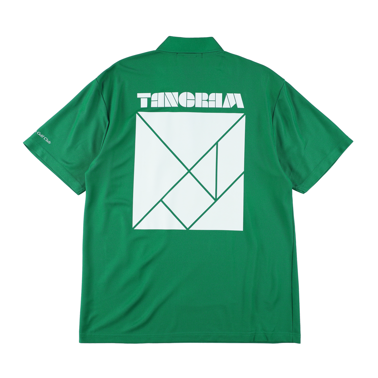 TANGRAM×Clubhaus ポロシャツ 緑 L相当 GOLF CLUB PUZZLE CHARACTER