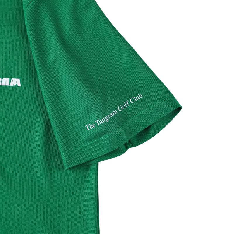 BASIC PUZZLE LOGO POLO SHIRTS GREEN TGS-MPL97