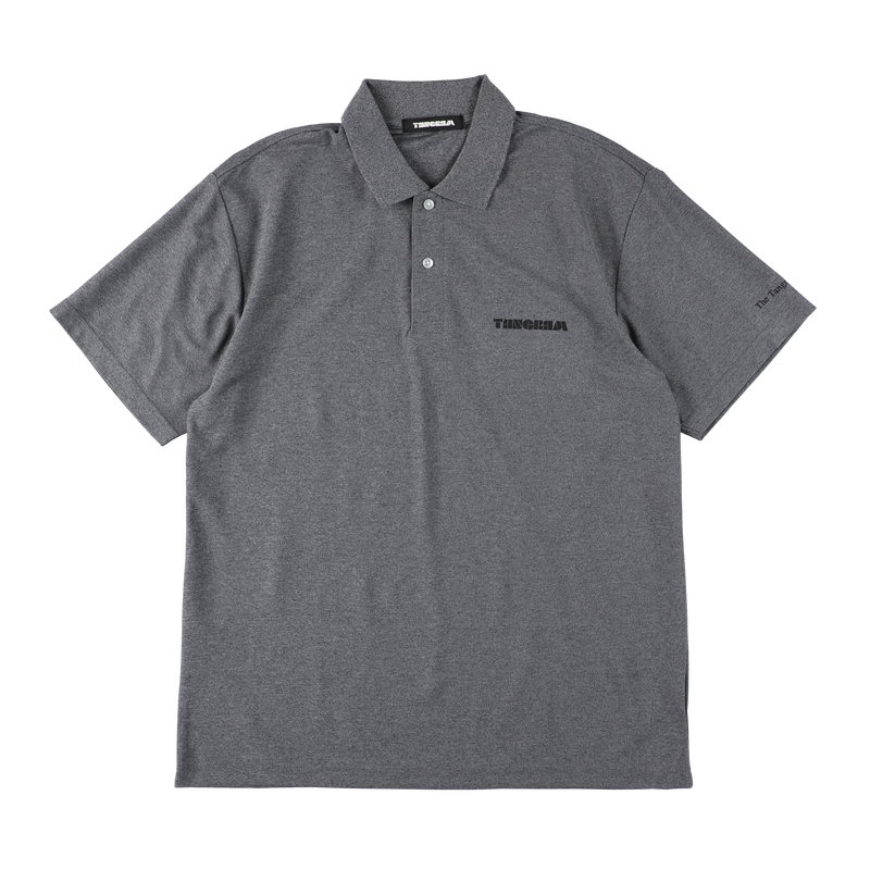 BASIC PUZZLE LOGO POLO SHIRTS HEATHER CHARCOAL TGS-MPL97