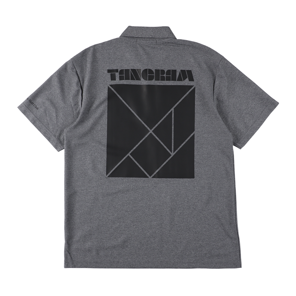 BASIC PUZZLE LOGO POLO SHIRTS HEATHER CHARCOAL TGS-MPL97 – TANGRAM