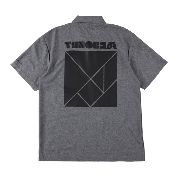 BASIC PUZZLE LOGO POLO SHIRTS HEATHER CHARCOAL TGS-MPL97