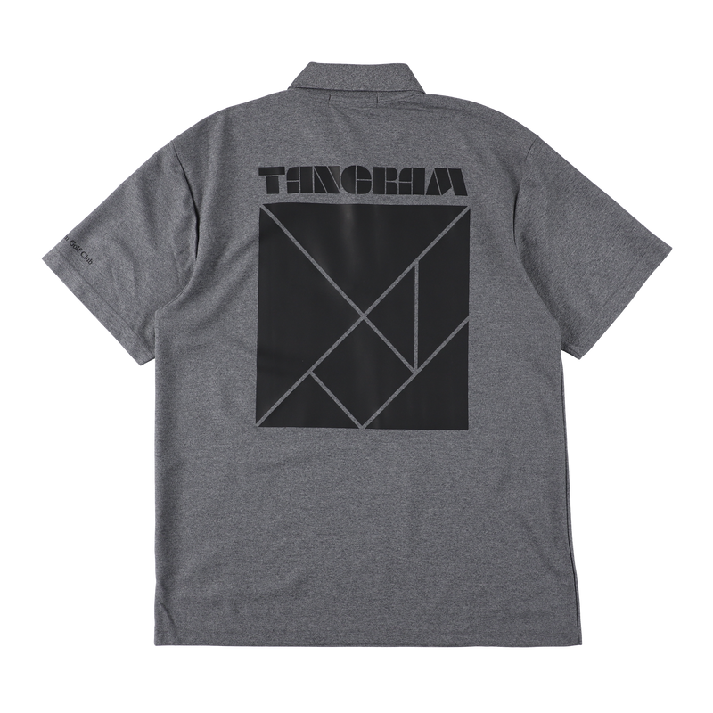 BASIC PUZZLE LOGO POLO SHIRTS HEATHER CHARCOAL TGS-MPL97