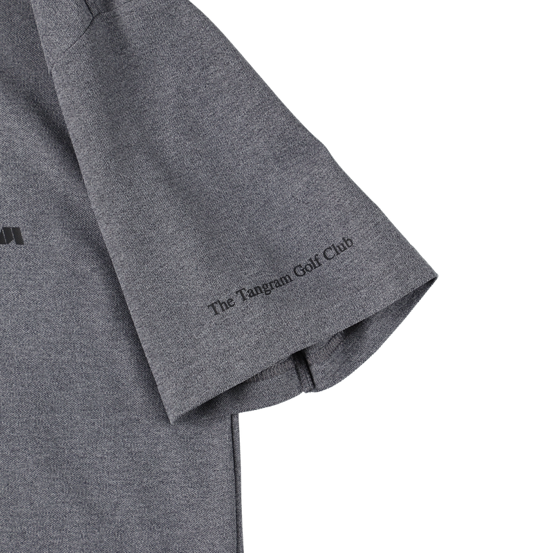 BASIC PUZZLE LOGO POLO SHIRTS HEATHER CHARCOAL TGS-MPL97
