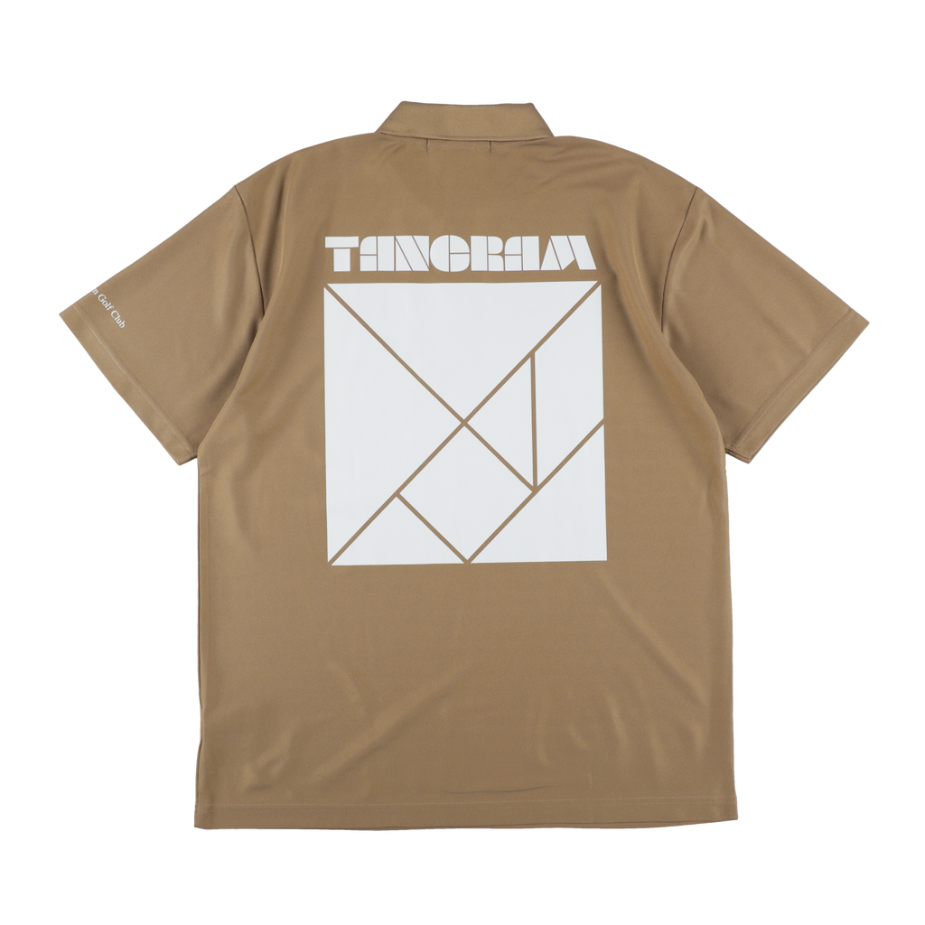 BASIC PUZZLE LOGO POLO SHIRTS KHAKI TGS-MPL97 – TANGRAM