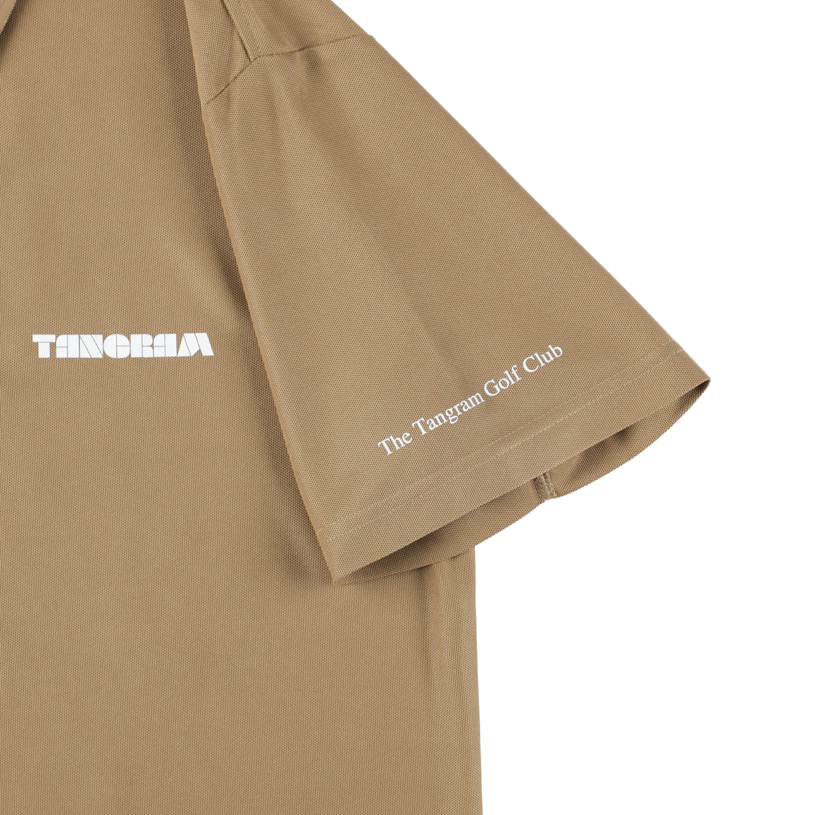 BASIC PUZZLE LOGO POLO SHIRTS KHAKI TGS-MPL97 – TANGRAM