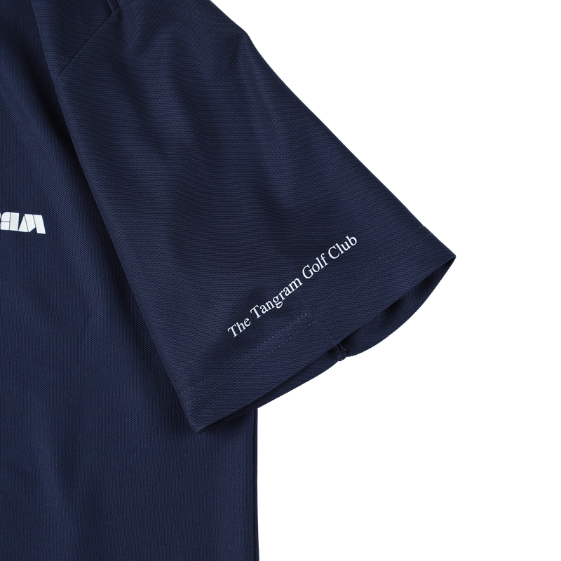 BASIC PUZZLE LOGO POLO SHIRTS INDIGO TGS-MPL97