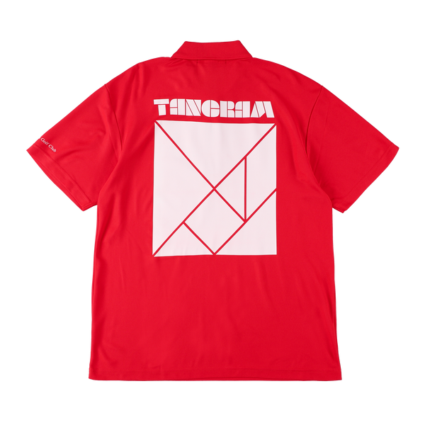 BASIC PUZZLE LOGO POLO SHIRTS RED TGS-MPL97
