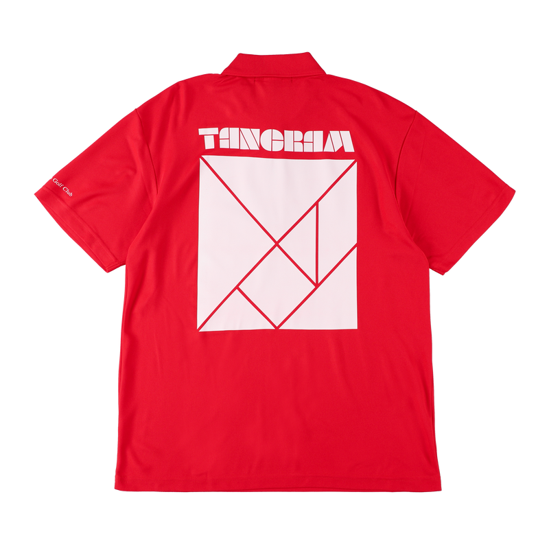 BASIC PUZZLE LOGO POLO SHIRTS RED TGS-MPL97