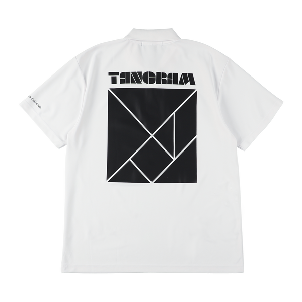 BASIC PUZZLE LOGO POLO SHIRTS WHITE TGS-MPL97