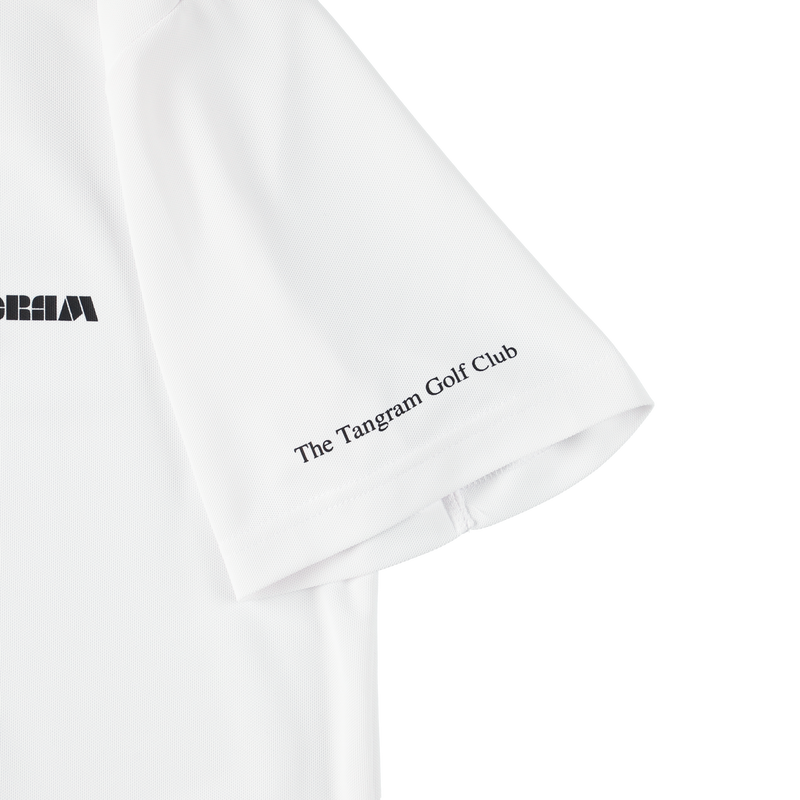 BASIC PUZZLE LOGO POLO SHIRTS WHITE TGS-MPL97