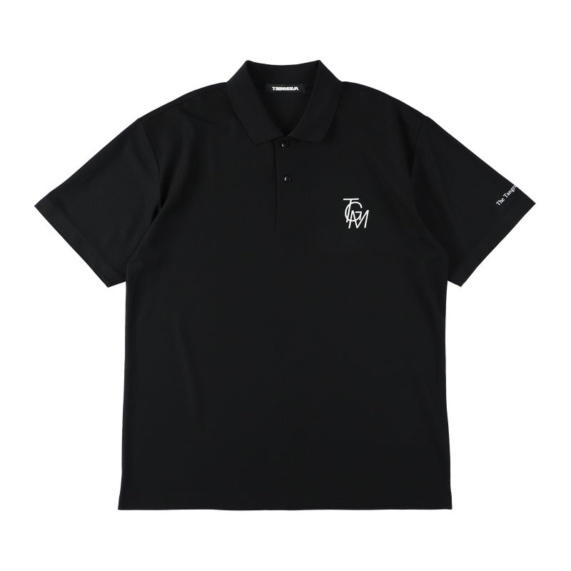 BASIC TGM LOGO POLO SHIRTS BLACK TGS-MPL98
