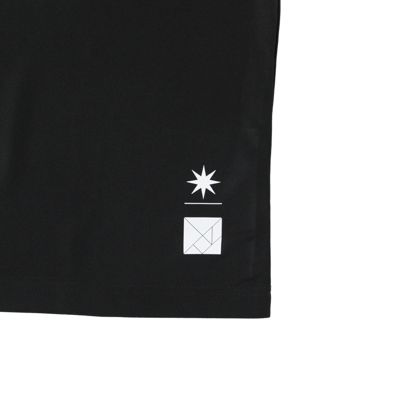 GDC×TANGRAM 5TH ANNIV. ROLLING STONE POLO SHIRTS BLACK TGS-MPLGDC01