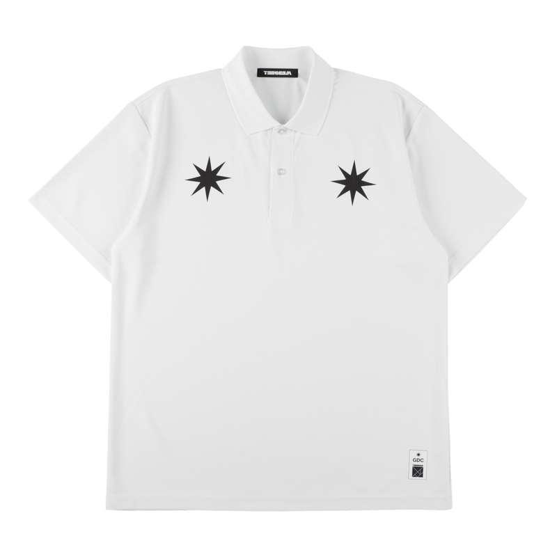 GDC×TANGRAM 5TH ANNIV. GDC STAR POLO SHIRTS WHITE TGS-MPLGDC02