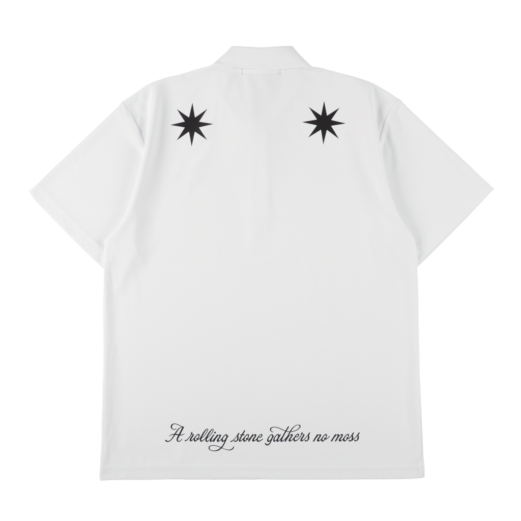 GDC×TANGRAM 5TH ANNIV. GDC STAR POLO SHIRTS WHITE TGS-MPLGDC02