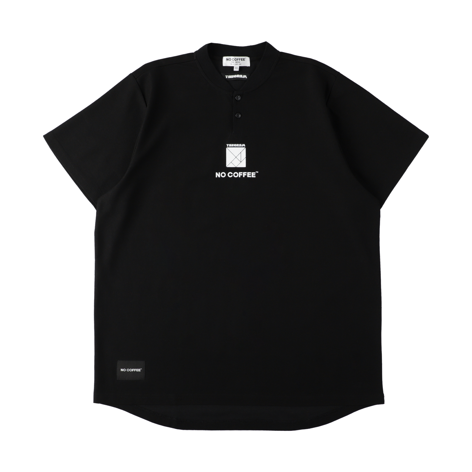 NO COFFEE×TANGRAM HENRY POLO BLACK TGS-MPLNC01