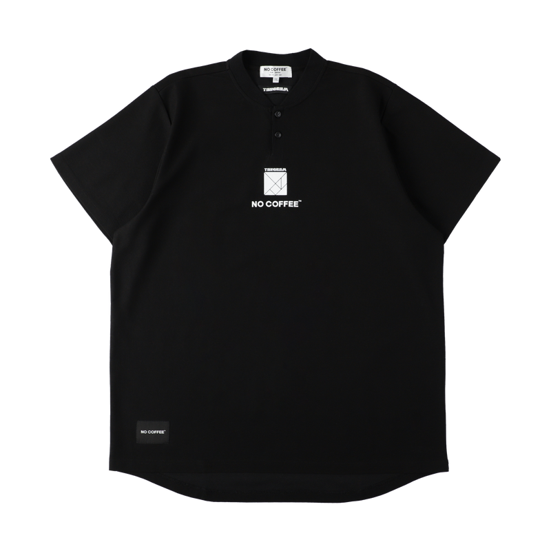 NO COFFEE×TANGRAM HENRY POLO BLACK TGS-MPLNC01