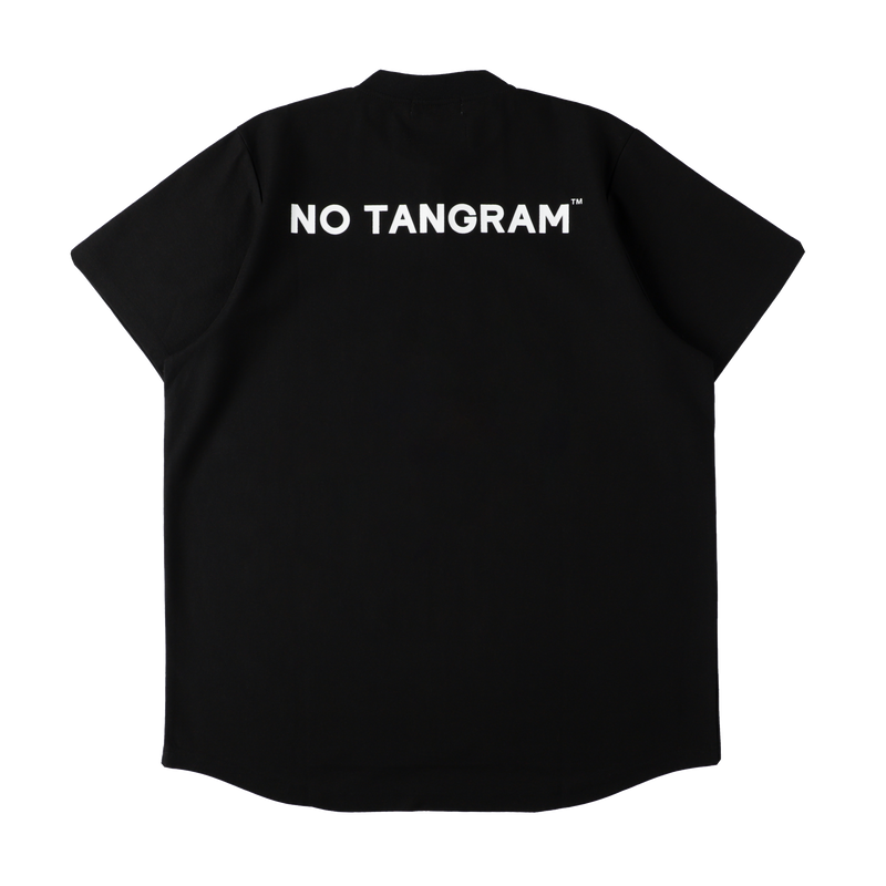 NO COFFEE × TANGRAM ヘンリーネック ポロシャツ ブラック NO COFFEE×TANGRAM HENRY POLO BLACK TGS-MPLNC01