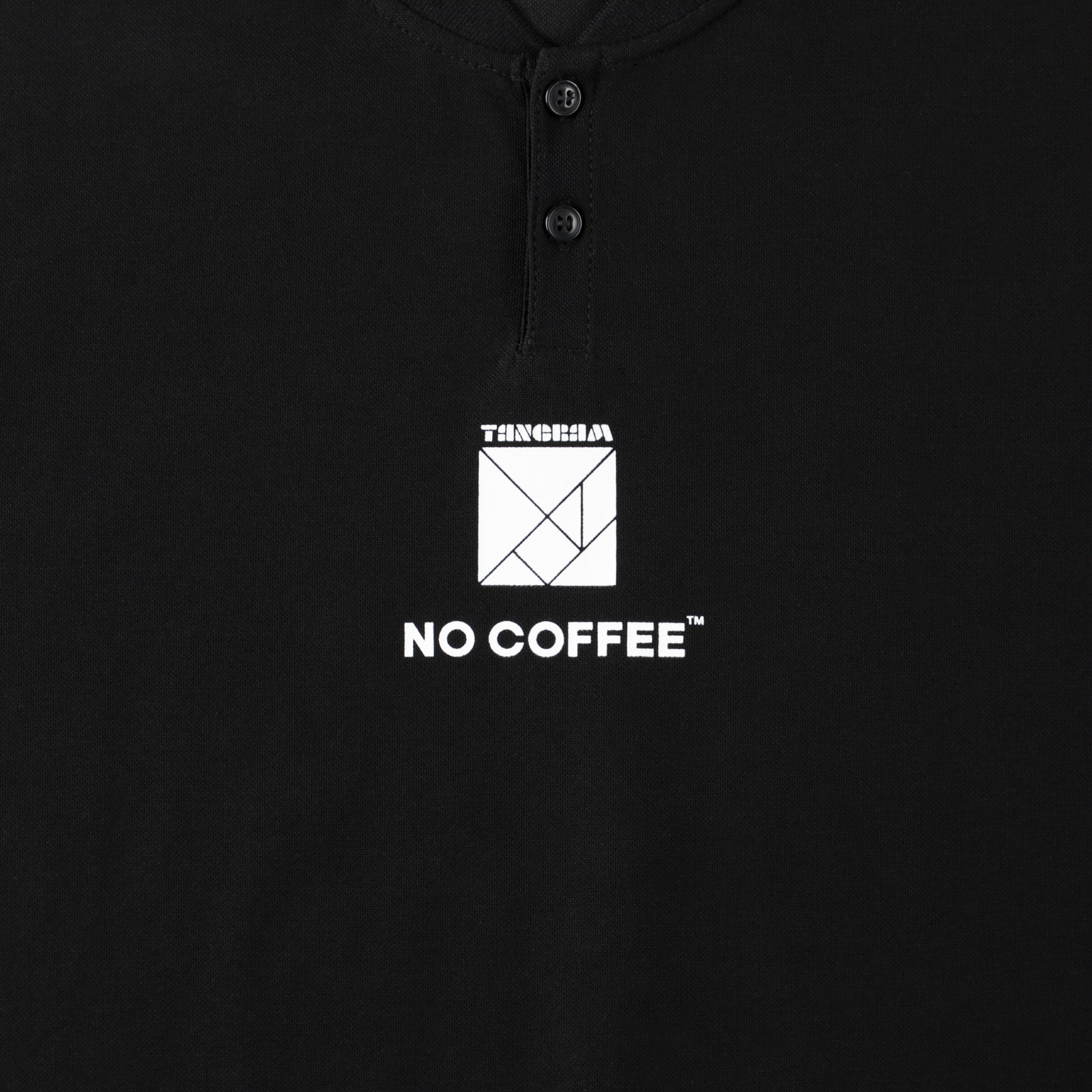 NO COFFEE×TANGRAM HENRY POLO BLACK TGS-MPLNC01