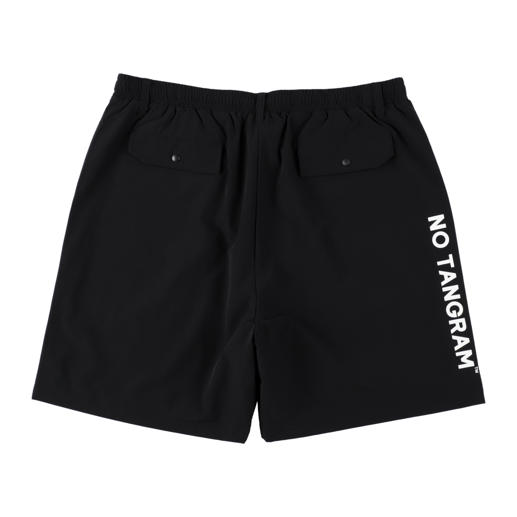 即発送TANGRAMタングラム　ゴルフ　チノパン　ブラック　Mサイズ NO COFFEE×TANGRAM NYLON SHORT PANTS BLACK TGS-MPNC01