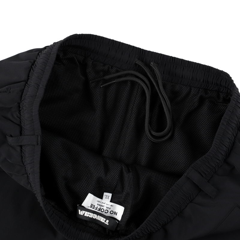 NO COFFEE×TANGRAM NYLON SHORT PANTS BLACK TGS-MPNC01