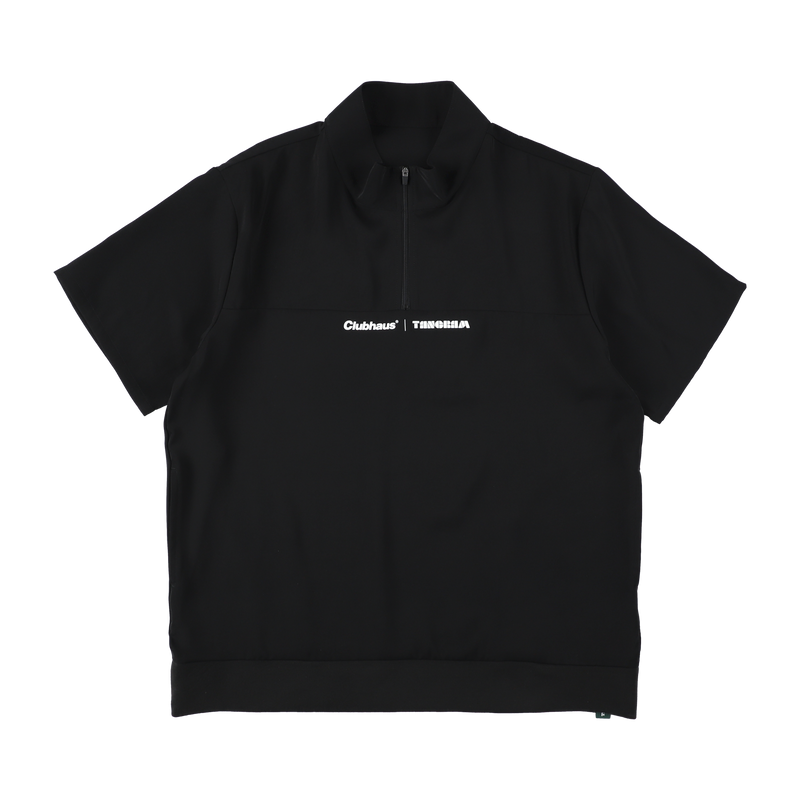 LOGO MOCKNECK TEE BLACK TGS-MT05