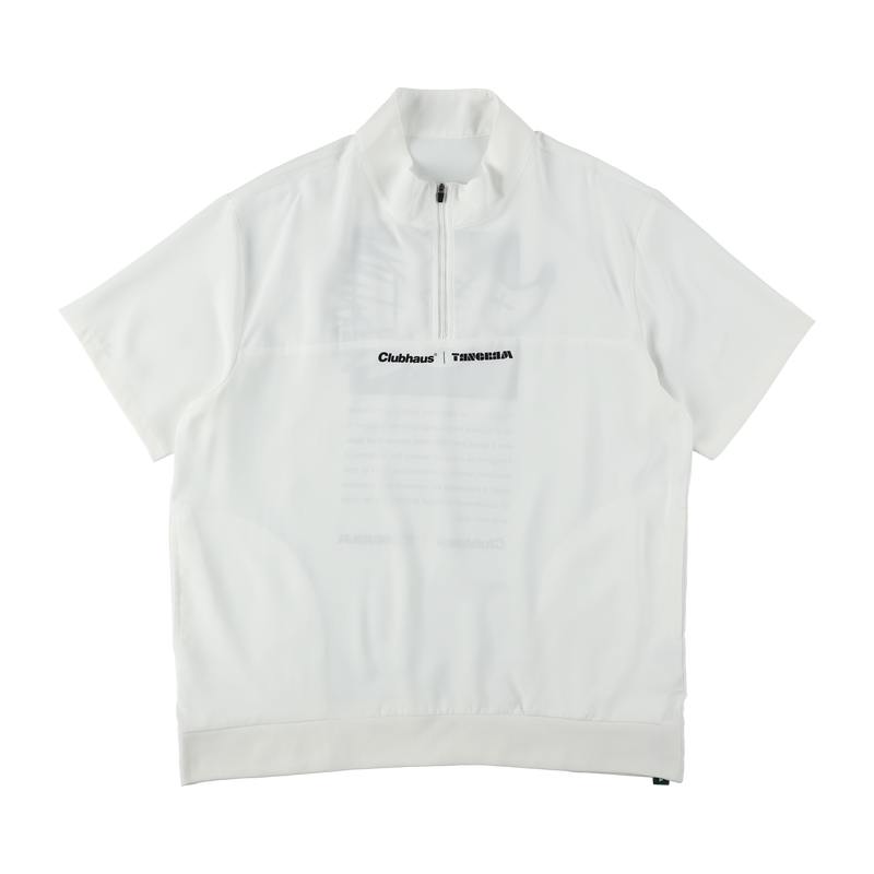 極細繊維クロス CLUBHAUS × TANGRAM HALF ZIP TURF ハーフジップ