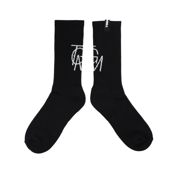 TGM LOGO CREW SOX BLACK TGS-MS011