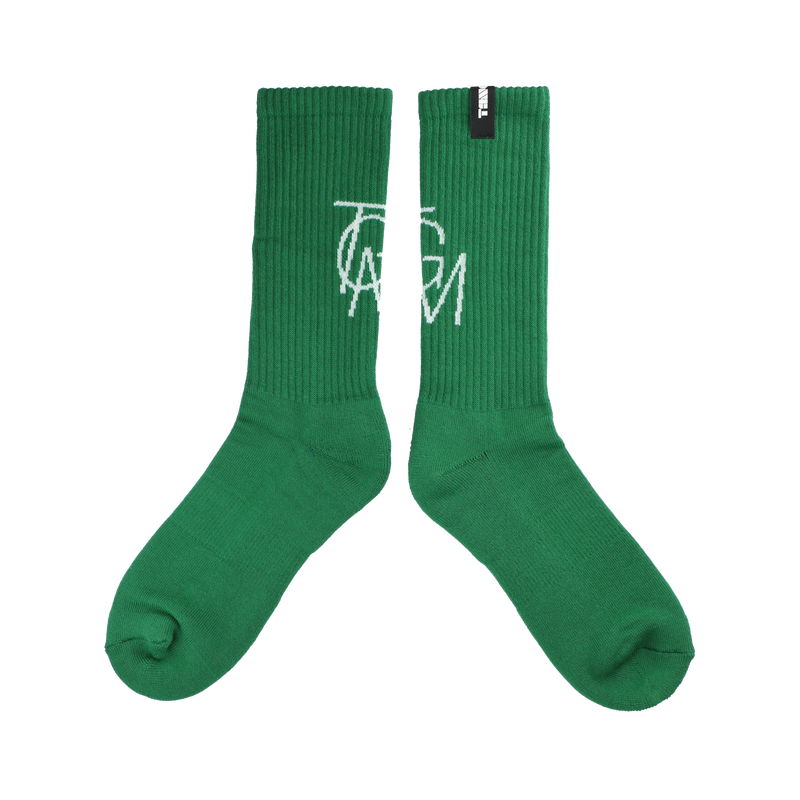 TGM LOGO CREW SOX GREEN TGS-MS011