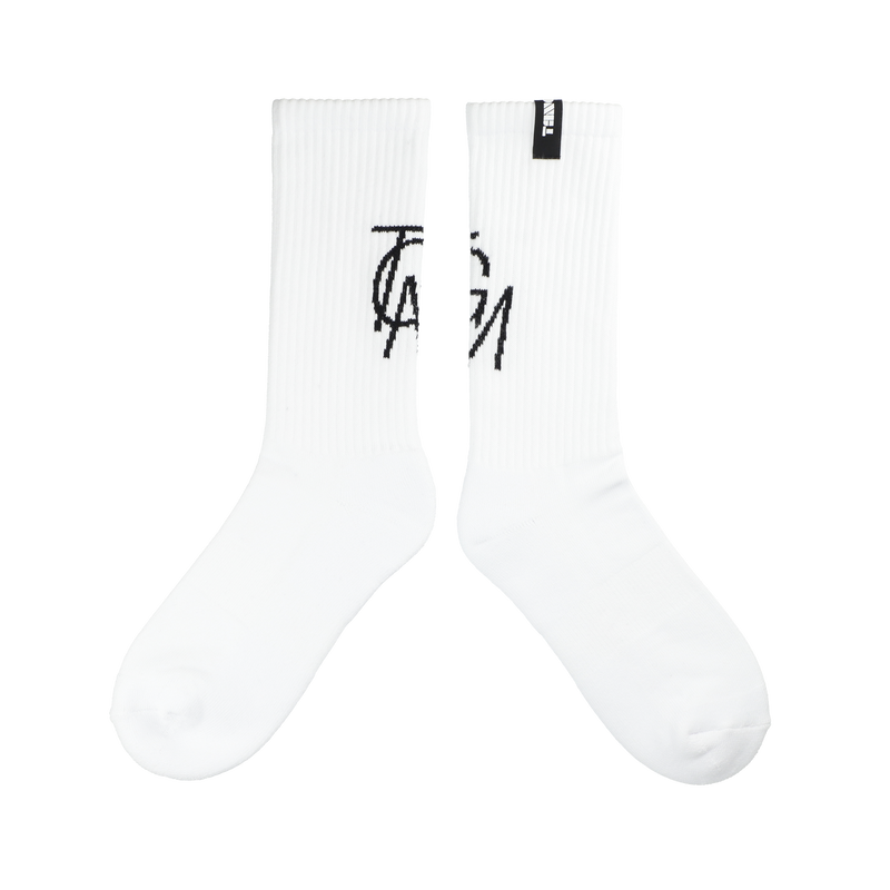 TGM LOGO CREW SOX WHITE TGS-MS011