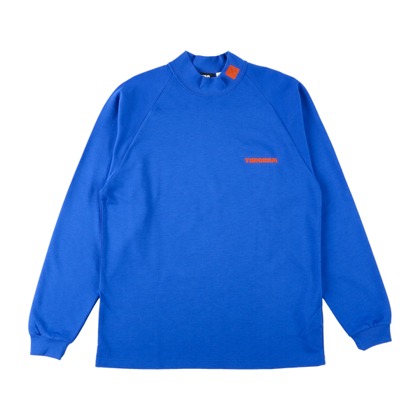 BASIC LOGO AIR MOCKNECK TEE BLUE TGS-MT105