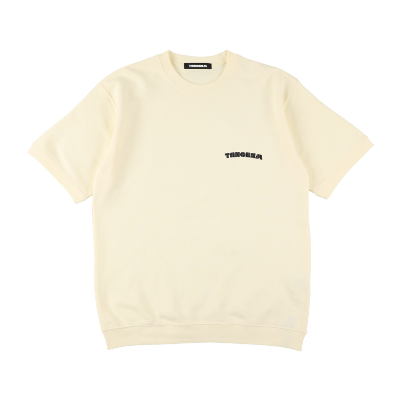 CURVE LOGO HALF SLEEVE SWEAT CREW NATURAL TGS-MT108