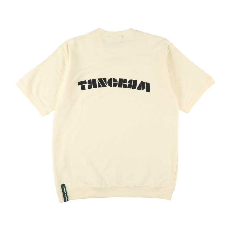CURVE LOGO HALF SLEEVE SWEAT CREW NATURAL TGS-MT108