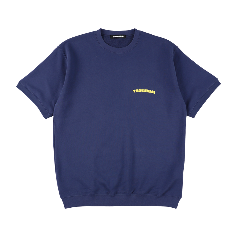 CURVE LOGO HALF SLEEVE SWEAT CREW INDIGO TGS-MT108