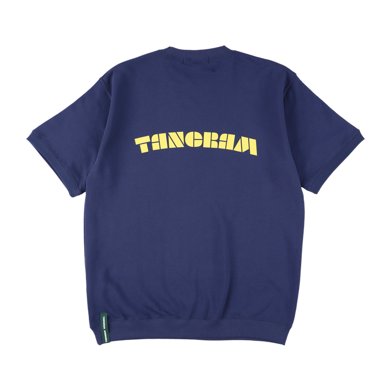CURVE LOGO HALF SLEEVE SWEAT CREW INDIGO TGS-MT108