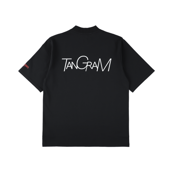 【新品：希少】限定品　TANGRAM MOCKNECK TEE（Ｌ） PUZZLE LOGO SHORT MOCK NECK GREEN TGS-MT111 – TANGRAM