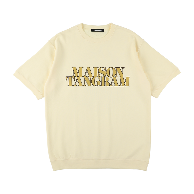 MAISON HALF SLEEVE SWEAT CREW NATURAL TGS-MT115