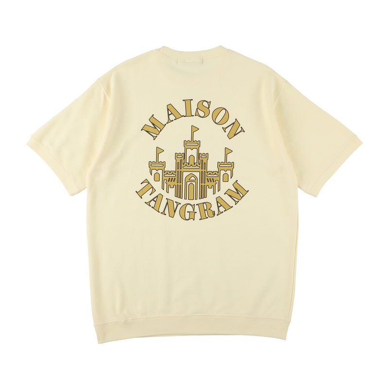 MAISON HALF SLEEVE SWEAT CREW NATURAL TGS-MT115