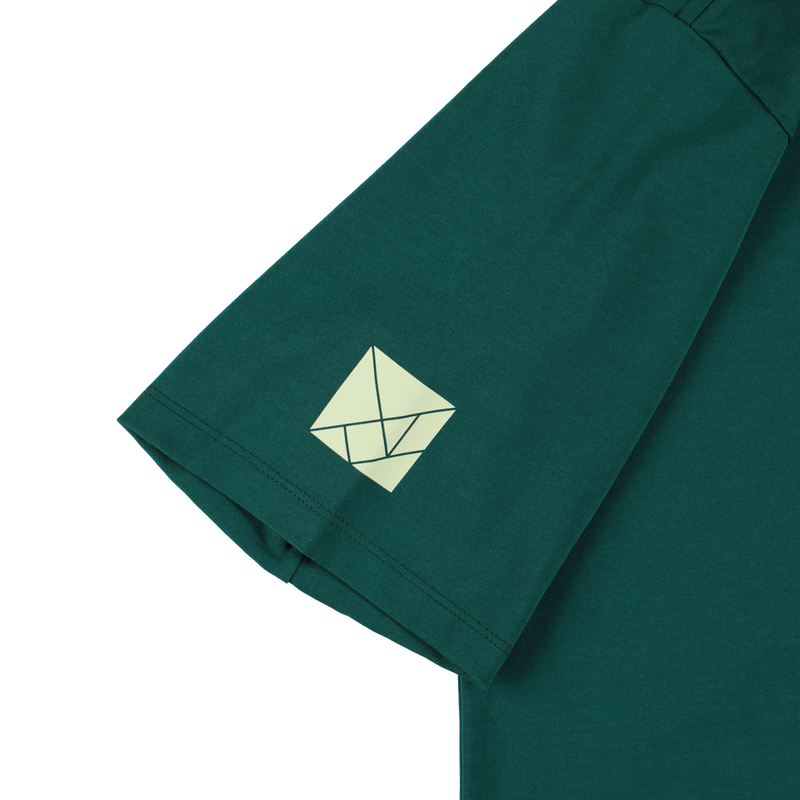 LOGO SHORT MOCK NECK GREEN TGS-MT120