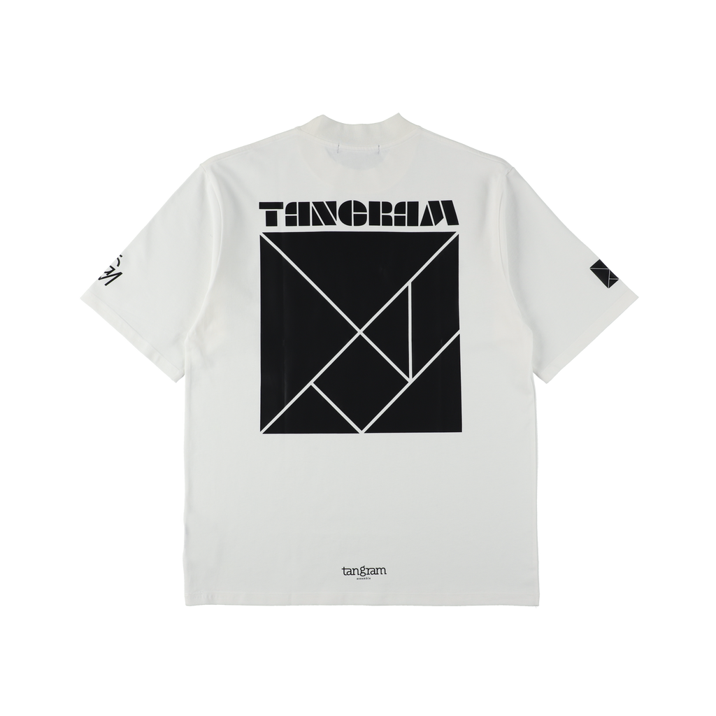 【新品：希少】限定品　TANGRAM MOCKNECK TEE（Ｌ） CLUBHAUS × TANGRAM DICE AIR MOCKNECK TEE BLACK TGA-MT143