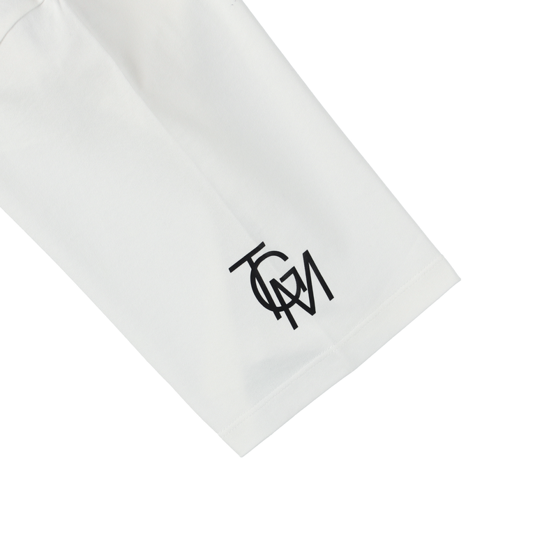 LOGO SHORT MOCK NECK  WHITE TGS-MT120