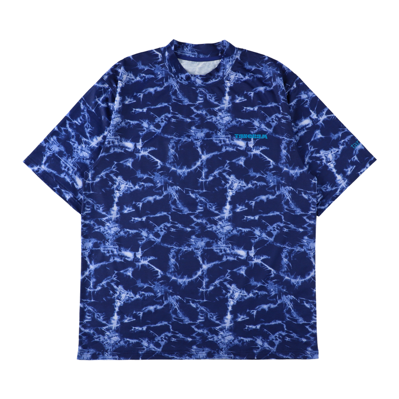 TIE-DYE TURF MOCK NECK BLUE TGS-MT124