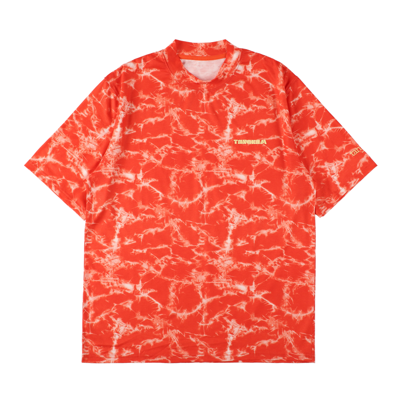 TIE-DYE TURF MOCK NECK ORANGE TGS-MT124