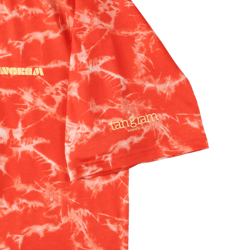 TIE-DYE TURF MOCK NECK ORANGE TGS-MT124