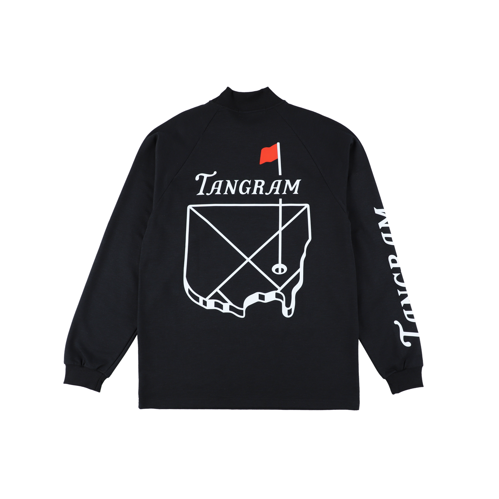 MASTERS ARRANGE AIR MOCKNECK TEE BLACK TGS-MT157 – TANGRAM