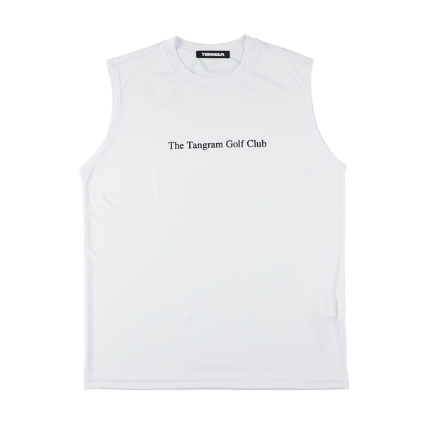 THE GOLF CLUB SLEEVELESS SHIRTS WHITE TGS-MT167