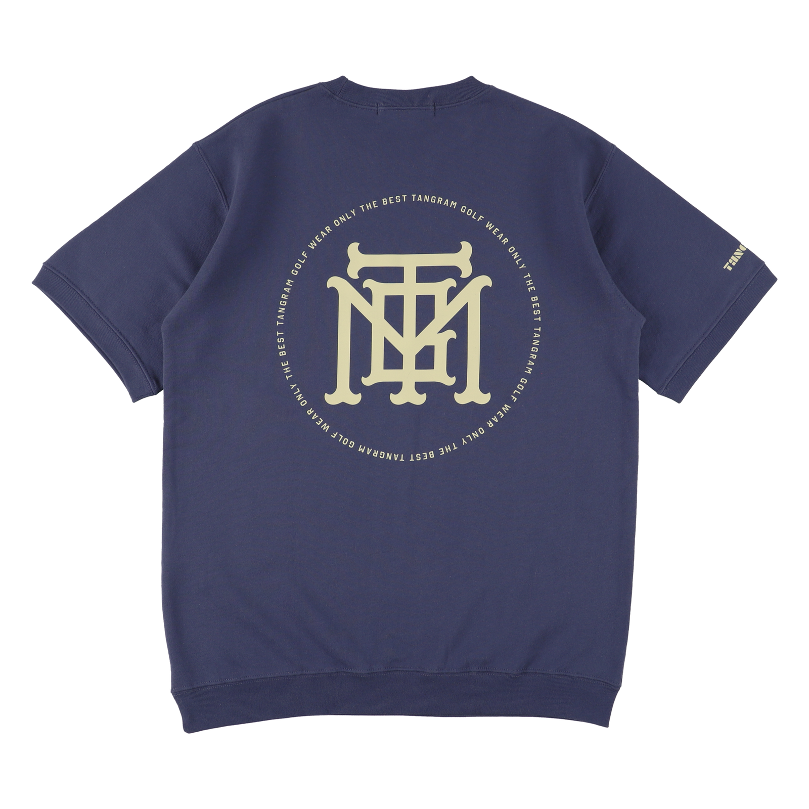新品【TANGRAM】タングラム　サークル　ロゴ　スウェット　トレーナー　Ｓ TGM TEAM LOGO HALF SLEEVE SWEAT CREW INDIGO TGS-MT168 – TANGRAM