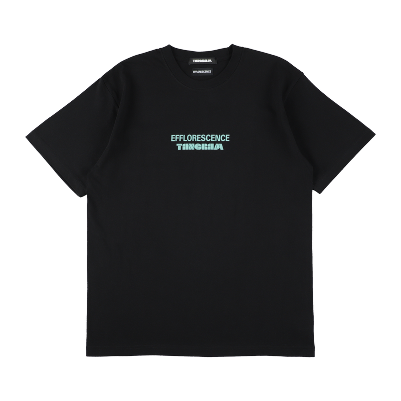EFFLORESCENCE × TANGRAM 6.2oz. DAILY TEE BLACK TGS-MT185